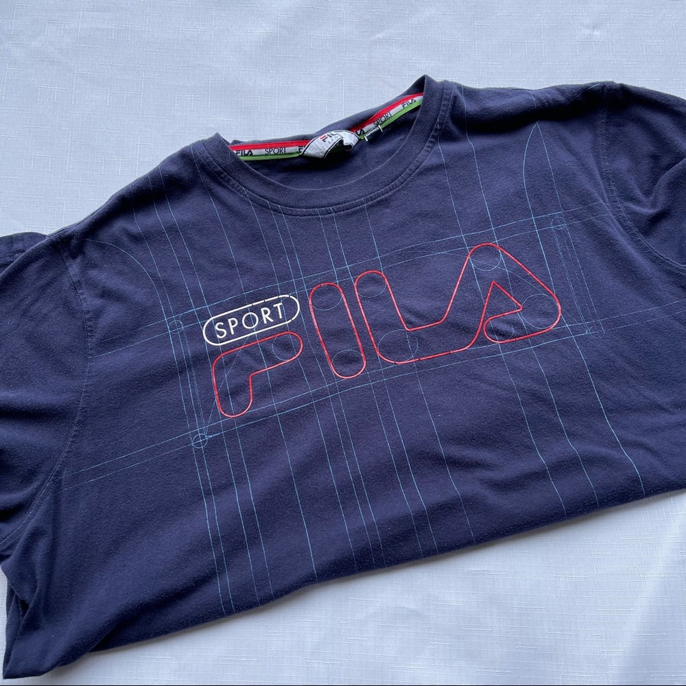 Men’s Vintage Fila graphic t tee shirt xlarge XL‎